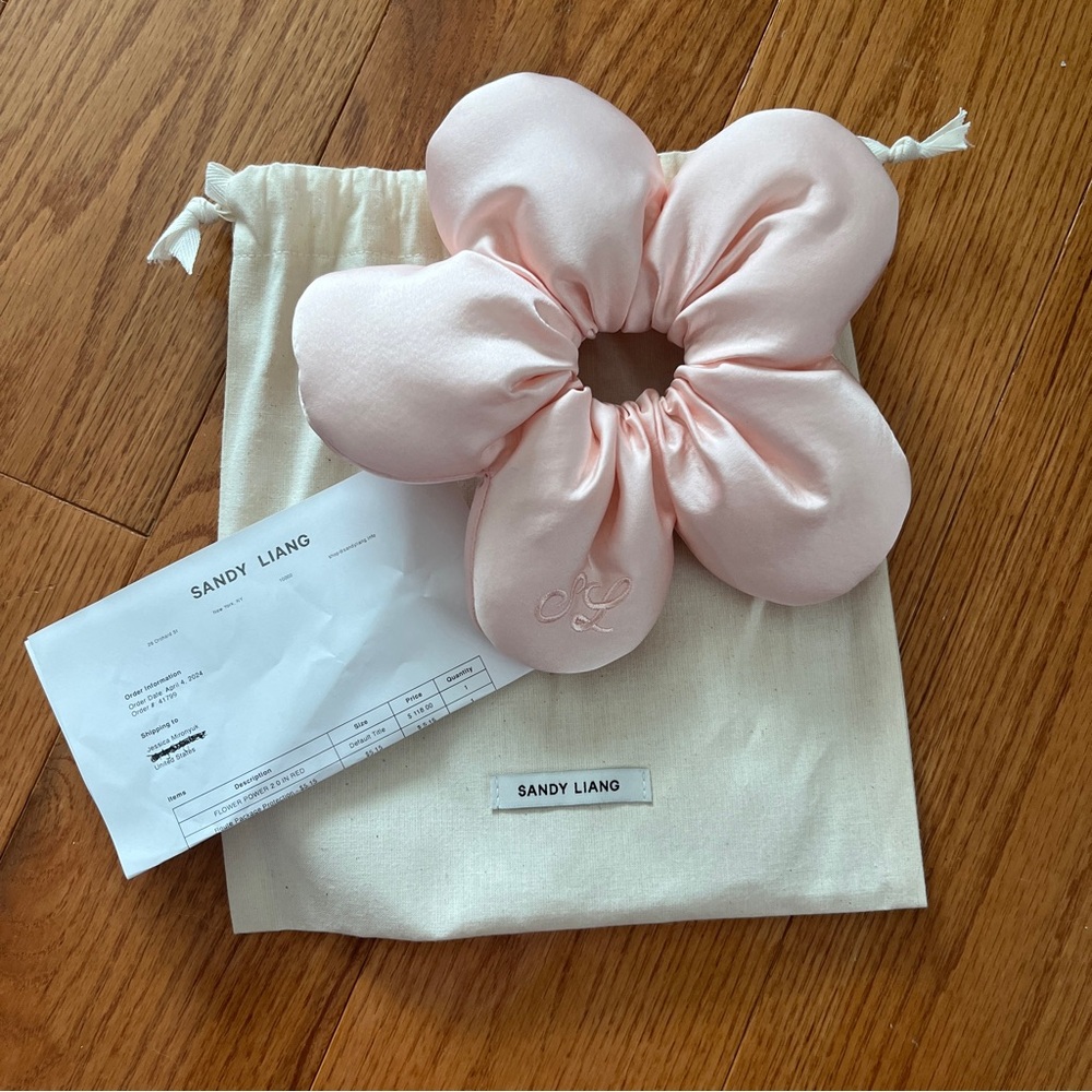 Sandy liang flower scrunchie